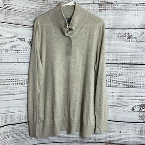 Eddie Bauer Sweater Womens plus size 2XL Knit pullover cotton blend oatmeal‎
